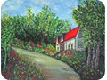 Maison au toit rouge
14x18